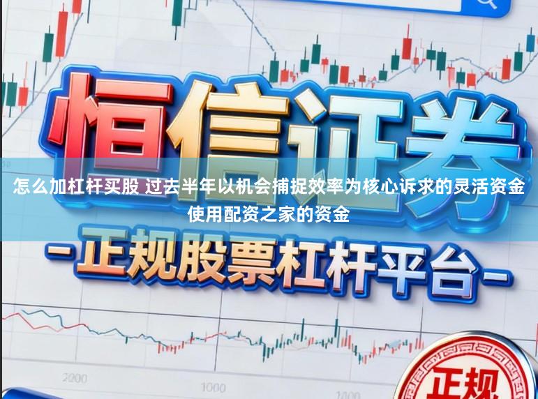 怎么加杠杆买股 过去半年以机会捕捉效率为核心诉求的灵活资金使用配资之家的资金