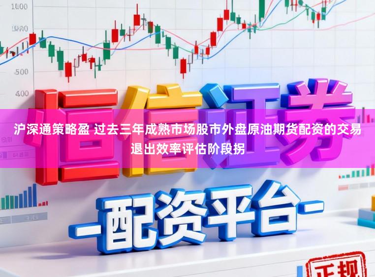 沪深通策略盈 过去三年成熟市场股市外盘原油期货配资的交易退出效率评估阶段拐